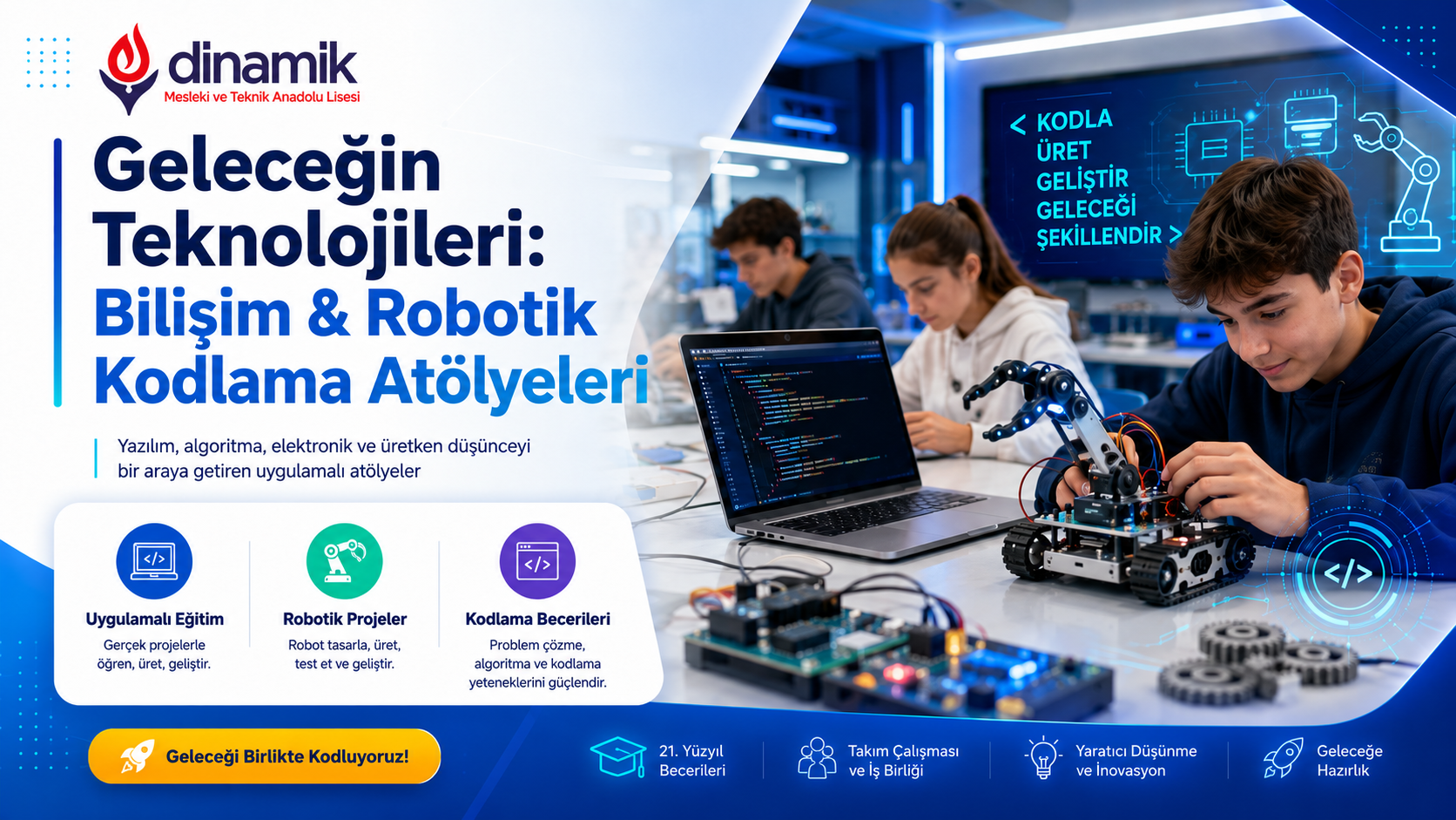 Geleceğin Teknolojileri: Bilişim & Robotik Kodlama Atölyeleri